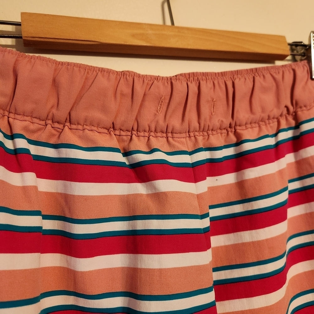 North Face | Women's Striped Multicolor Athleisure/Athletic Shorts (Size Small) - Picture 10 of 15